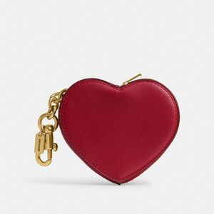 Coach Red Heart Coin Purse Bag Charm